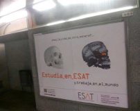 Publicidad de ESAT en Metro Valencia 15