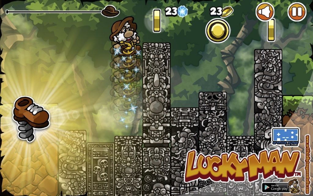 Power up Luckyman Android Game