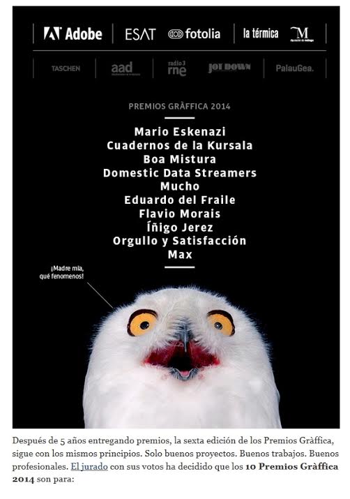 Premios gràffica 2014